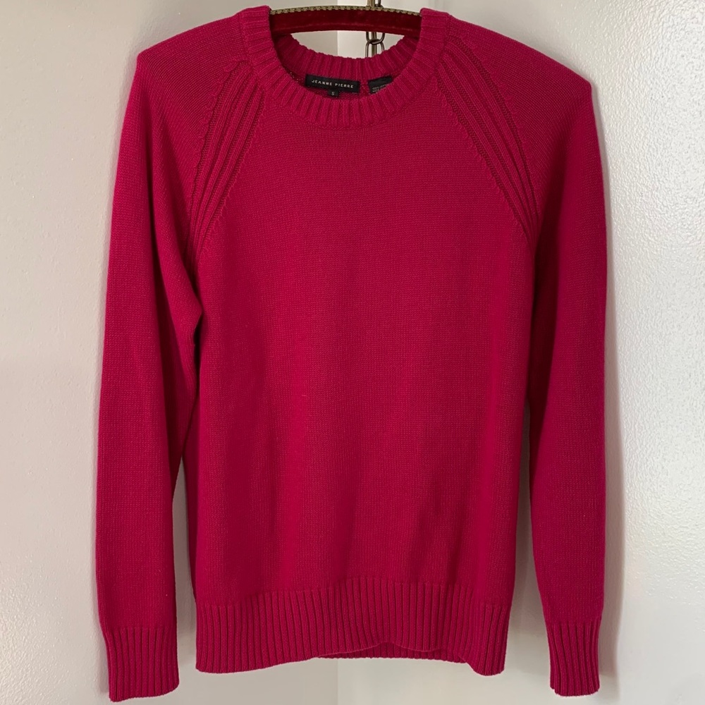 Jeanne Pierre 100% Cotton Sweater - Picture 1 of 5